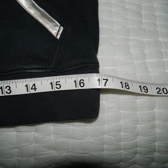 Vintage Nike Hoodie Track Jacket Dark Grey w/Satin Detail Trim , Med - Picture 8 of 10